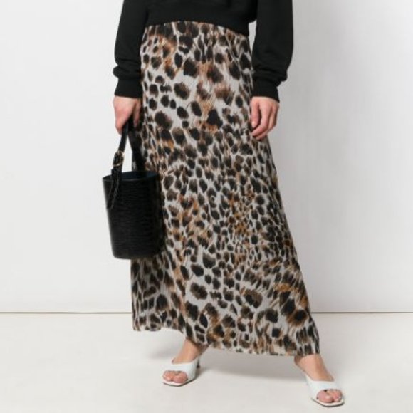 nanushka leopard skirt